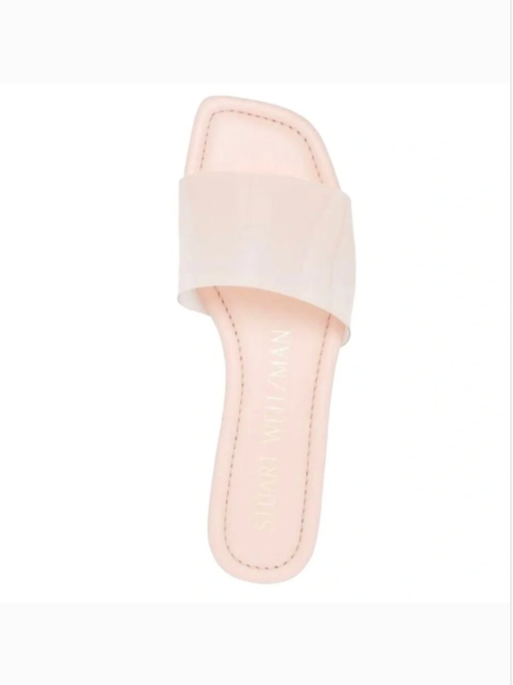 NEW Stuart Weitzman Summer Slide sandals square toe rosewater